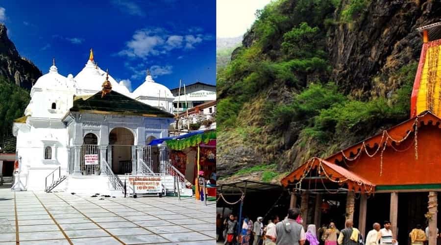 Gangotri and Yamunotri temples in Uttarakhand showcasing the sacred Char Dham pilgrimage